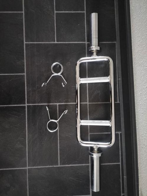 Triceps Olympische bar - Halterstang 50 MM - sluitveren, Sport en Fitness, Fitnessmaterialen, Zo goed als nieuw, Halterstangen