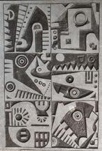 beeldhouwwerk, letterkapwerkstuk,  FANTASIESTUK #1, Antiek en Kunst, Kunst | Beelden en Houtsnijwerken, Ophalen of Verzenden