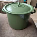 Groene BK soeppan new vintage 24 cm 9 liter, Huis en Inrichting, Keuken | Potten en Pannen, Overige typen, Zo goed als nieuw, Keramische plaat