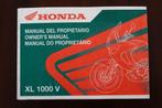 Honda XL1000V  2001 motorcycle owner's manual XL 1000 V, Motoren, Handleidingen en Instructieboekjes, Ophalen of Verzenden, Honda