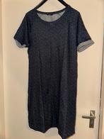Dames blauwe jurk met stippen van Hema, Ophalen of Verzenden, Zo goed als nieuw, Maat 38/40 (M), Blauw