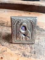 Zilveren Byzantijns Icoon Heilige Maria 925, Antiek en Kunst, Ophalen of Verzenden, Zilver