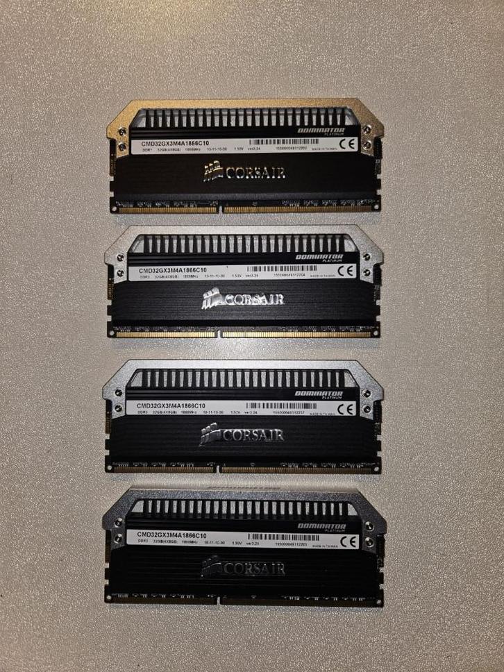 Corsair Dominator Platinum DDR3 32GB, Computers en Software, RAM geheugen, Gebruikt, Desktop, 32 GB, DDR3, Ophalen of Verzenden