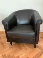 Chesterfield Club Chair Donkerbruin - Originele Vintage, Huis en Inrichting, Ophalen, Gebruikt, 75 tot 100 cm, Leer