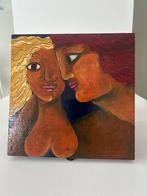 Handgeschilderd houten kistje - Uniek!, Ophalen of Verzenden