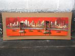 Schilderij '60s ( Skyline ) Retro/Vintage/Design, Antiek en Kunst, Ophalen