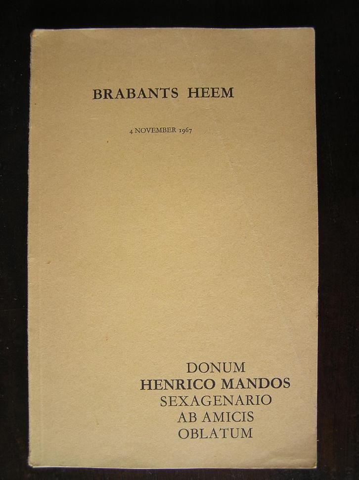Brabants heem - 4 november 1967, Boeken, Geschiedenis | Stad en Regio, Gelezen, Ophalen of Verzenden