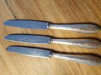 3 Sola fruitmesjes met zilveren handvat, Antiek en Kunst, Ophalen of Verzenden