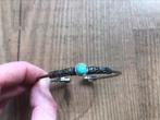Bali armband met turquoise steen, Ophalen of Verzenden, Gebruikt, Blauw, Overige materialen