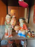 Vintage Chinese Beeldjes met Lantaarns, Antiek en Kunst, Ophalen of Verzenden