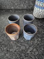 Siaki mokjes 4 stuks, Ophalen of Verzenden, Aardewerk, Overige stijlen, Kop(pen) en/of Schotel(s)
