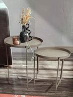 Set van 2 Zwart metalen bijzettafels Trends 4 You, Ophalen