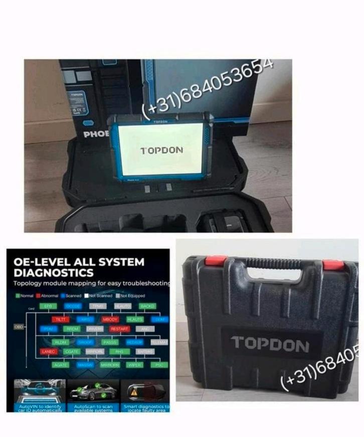 Topdon Phoenix Smart OBFCM Uitleesapparaat APK J2534, Auto diversen, Autogereedschap, Nieuw, Ophalen of Verzenden