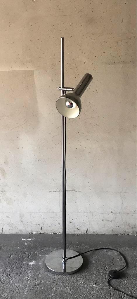 Vintage chromen Gepo vloerlamp Amsterdam Rotterdam Antwerpen, Huis en Inrichting, Lampen | Vloerlampen, Ophalen of Verzenden