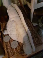 Witte brocante grote houten console 82 cm lang, Ophalen of Verzenden