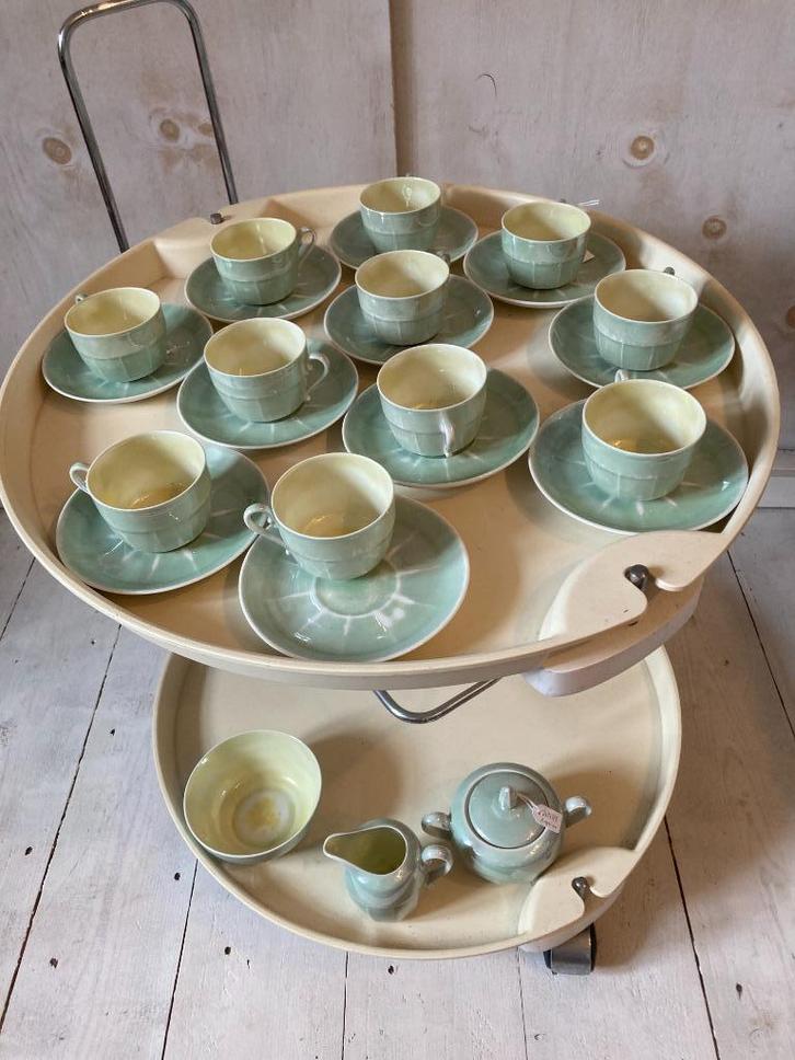 Art Deco koffie servies Victoria, Antiek en Kunst, Antiek | Servies compleet, Ophalen of Verzenden