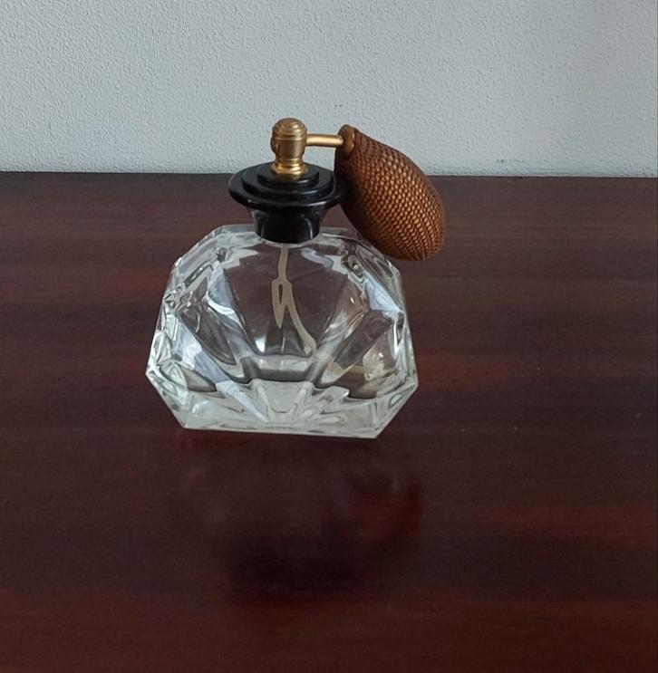 Vintage Parfumflesje met Verstuiver, Sieraden, Tassen en Uiterlijk, Uiterlijk | Parfum, Gebruikt, Ophalen of Verzenden