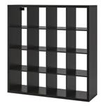 IKEA KALLAX Open kast, zwart 16 vakken, 147x147 cm, Huis en Inrichting, Kasten | Boekenkasten, 25 tot 50 cm, 100 tot 150 cm, Modern