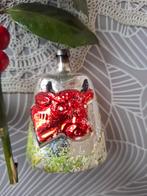 Vintage kerstbal koebel, Diversen, Kerst, Ophalen of Verzenden