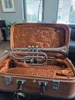 Amati-Kraslice 1240 Trompet met Koffer, Ophalen of Verzenden, Gebruikt, Bes-trompet, Met koffer