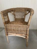 Vintage Rotan Stoel, Ophalen, Gebruikt, Bruin, Riet of Rotan