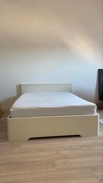 Elektrisch verstelbaar bed met afstandsbediening, Ophalen, Verstelbaar, Wit, Tweepersoons