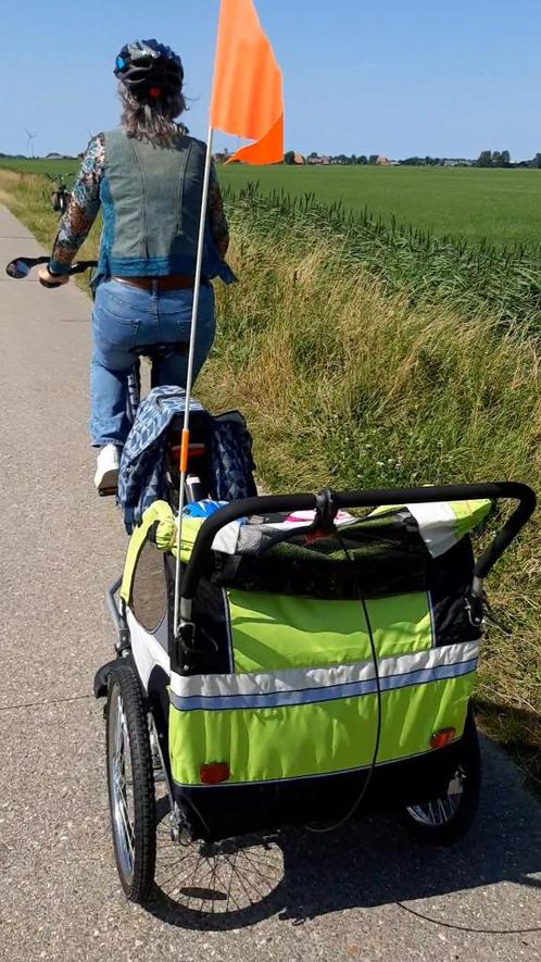 FIETSKAR  FASTER, Fietsen en Brommers, Fietsaccessoires | Aanhangers en Karren, Zo goed als nieuw, Kinderkar, Vering, Ophalen