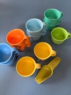 Vintage Tupperware Bekers en Maatlepel, Ophalen of Verzenden, Gebruikt, Blauw, Beker of Kan
