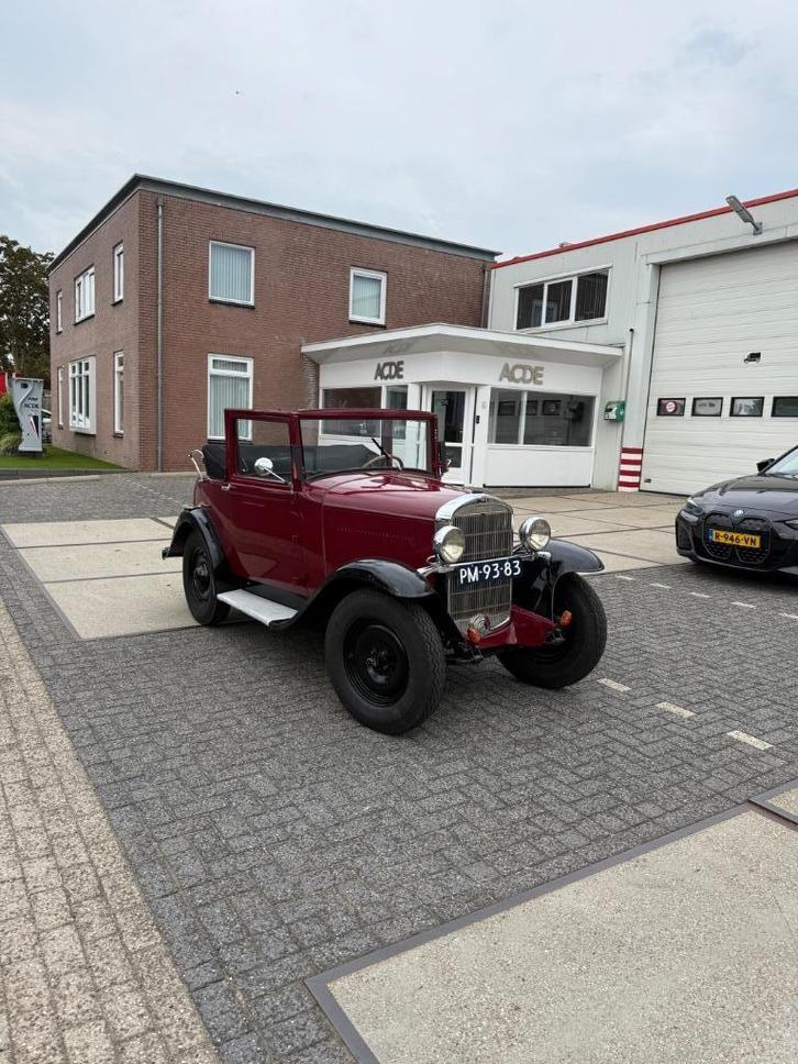 Unieke Opel C12 1932 1.2 LTR, Auto's, Opel, Particulier, Overige modellen, Benzine, Cabriolet, Handgeschakeld, Geïmporteerd, Rood
