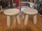 Krukjes mammut ikea wit alleen binnen gebruikt, Huis en Inrichting, Krukjes, Ophalen, Zo goed als nieuw, Kunststof