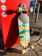 Te koop: Oxelo Longboard BEG 100 (Floral print), Sport en Fitness, Skateboarden, Ophalen of Verzenden, Zo goed als nieuw, Longboard