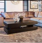 Salontafel Oakura Eikenhout, kleur Zwart, Huis en Inrichting, Tafels | Salontafels, Ophalen, Gebruikt, 100 tot 150 cm, Eikenhout