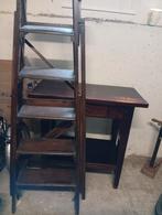 Houten tafel, ladder en kast, Doe-het-zelf en Verbouw, Ladders en Trappen, Ophalen, Gebruikt, Minder dan 2 meter