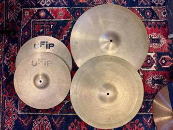 Vintage UFIP Cymbal Set (14"-18"-20") beschikbaar voor biedingen
