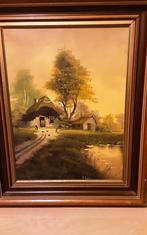 Olieverf schilderij oud hollands, Antiek en Kunst, Kunst | Schilderijen | Klassiek, Ophalen of Verzenden