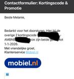 Kortingscode €75 voor accessoires Mobiel, Tickets en Kaartjes, Kortingen en Cadeaubonnen, Eén persoon, Kortingsbon, Warenhuis- of Winkelbon