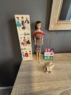 Vintage Barbie swirl brunette uit 1963 met doos., Verzamelen, Poppen, Verzenden, Gebruikt