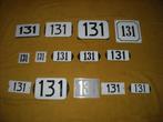 oud emaille huisnummer 131 ook 132 133 134 135 136 137 138 7, Ophalen of Verzenden