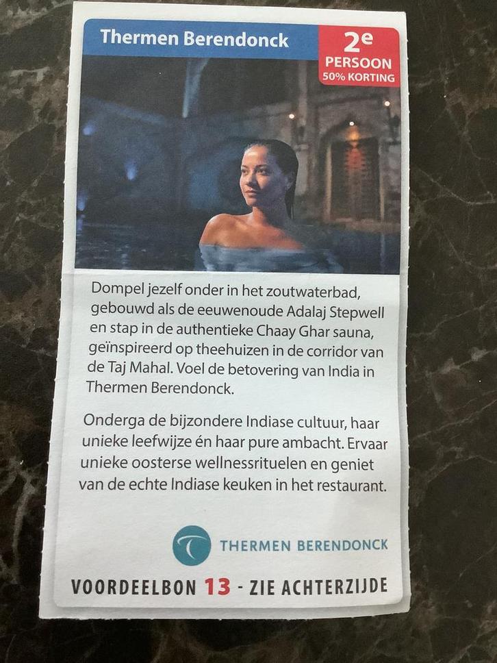 SAUNA BON BERENDONCK, Tickets en Kaartjes, Kortingen en Cadeaubonnen, Eén persoon, Spa of Sauna, Cadeaubon