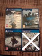 PS4 Games - Killzone, Shadow of Mordor, Need for Speed, Spelcomputers en Games, Spelcomputers | Sony PlayStation 4, Ophalen of Verzenden