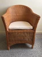 Rieten stoelen te koop (2 stuks), Huis en Inrichting, Stoelen, Ophalen, Gebruikt, Twee, Bruin