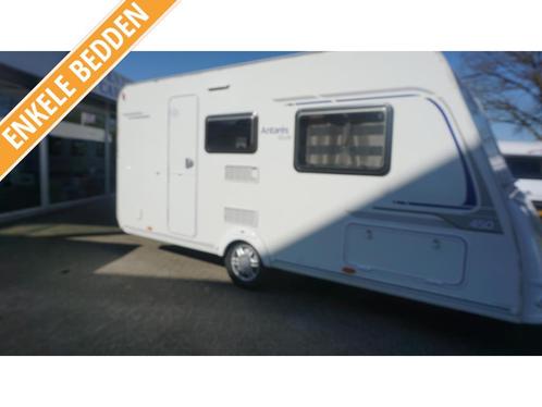 Caravelair Antares Luxe 450 nw voortent,enkele bedden, Caravans en Kamperen, Caravans, Bedrijf, tot en met 4, 750 - 1000 kg, Standaardzit