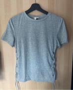 Grijs T-shirt H&M met veters maat XS, Grijs, Maat 34 (XS) of kleiner, H&M, Ophalen of Verzenden