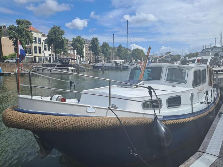 Van der Werff vlet 950, Watersport en Boten, Motorboten en Motorjachten, Gebruikt, Staal, 9 tot 12 meter, Diesel, Binnenboordmotor