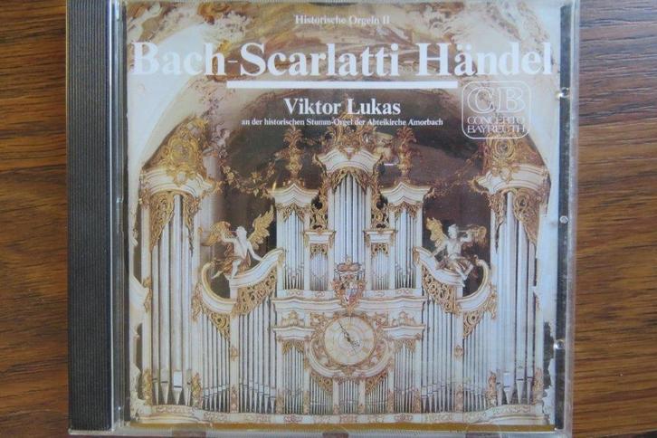 Cd orgel: Viktor Lukas, Bach, Scarlatti, Handel, Amorbach, Cd's en Dvd's, Cd's | Klassiek, Zo goed als nieuw, Kamermuziek, Classicisme