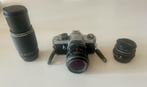 Pentax MX spiegelreflex camera met 1 vaste en 2 zoomlenzen, Ophalen, Gebruikt, Spiegelreflex, Pentax