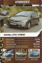Kw2707 autokaartje honda civic hybrid, Ophalen of Verzenden, Zo goed als nieuw, Motoren