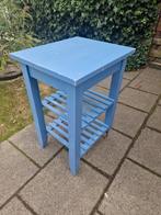 Ikea Bekväm Roltafel - Blauw, Minder dan 50 cm, Gebruikt, Vierkant, Minder dan 50 cm