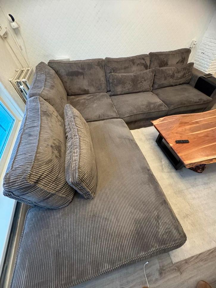 Hoekbank 2,5 - 3 zits, Huis en Inrichting, Banken | Complete zithoeken, Gebruikt, Stof, Ophalen