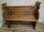 Kerkbank oud antiek 120 breed 100 hoog hout, Antiek en Kunst, Ophalen